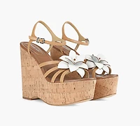 MICHAEL KORS | SANDALE COMPENSÉE JACIE TAN FEMMES