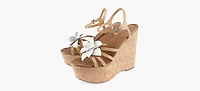 MICHAEL KORS | SANDALE COMPENSÉE JACIE TAN FEMMES