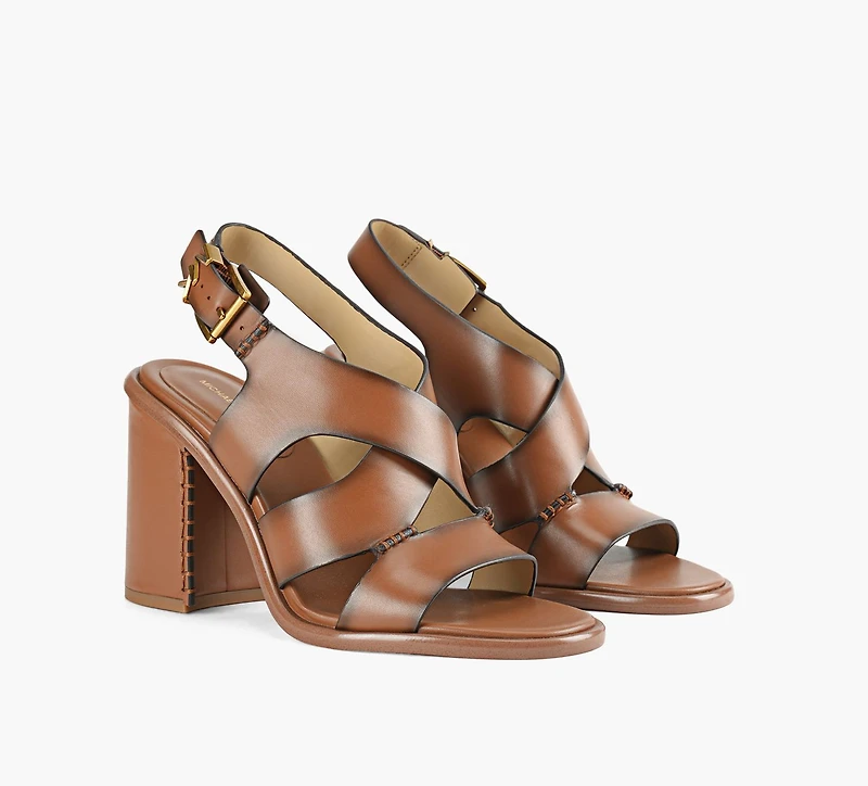 MICHAEL KORS | SANDALE À TALON RAVEN TAN FEMMES