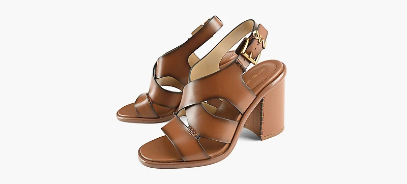 MICHAEL KORS | SANDALE À TALON RAVEN TAN FEMMES
