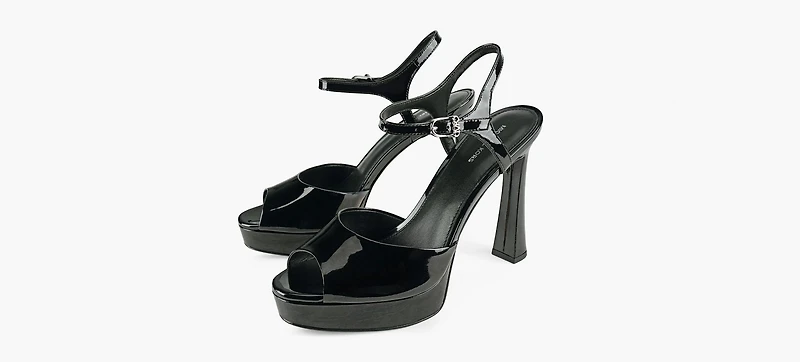 MICHAEL KORS | SANDALE À PLATEFORME HAUTE ROSIE NOIR FEMMES