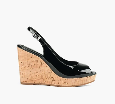 MICHAEL KORS | SANDALE COMPENSÉE ROSIE NOIR FEMMES