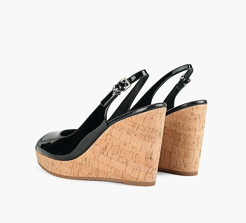 MICHAEL KORS | SANDALE COMPENSÉE ROSIE NOIR FEMMES