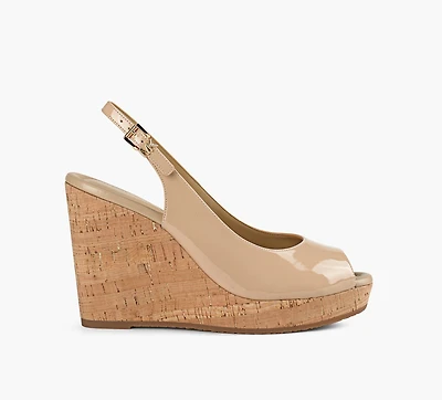 MICHAEL KORS | SANDALE COMPENSÉE ROSIE BEIGE FEMMES