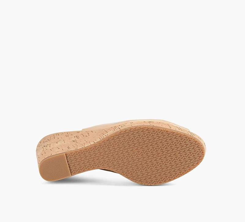 MICHAEL KORS | SANDALE COMPENSÉE ROSIE BEIGE FEMMES