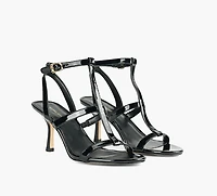 MICHAEL KORS | SANDALE MI-HAUTE NARA NOIR FEMMES