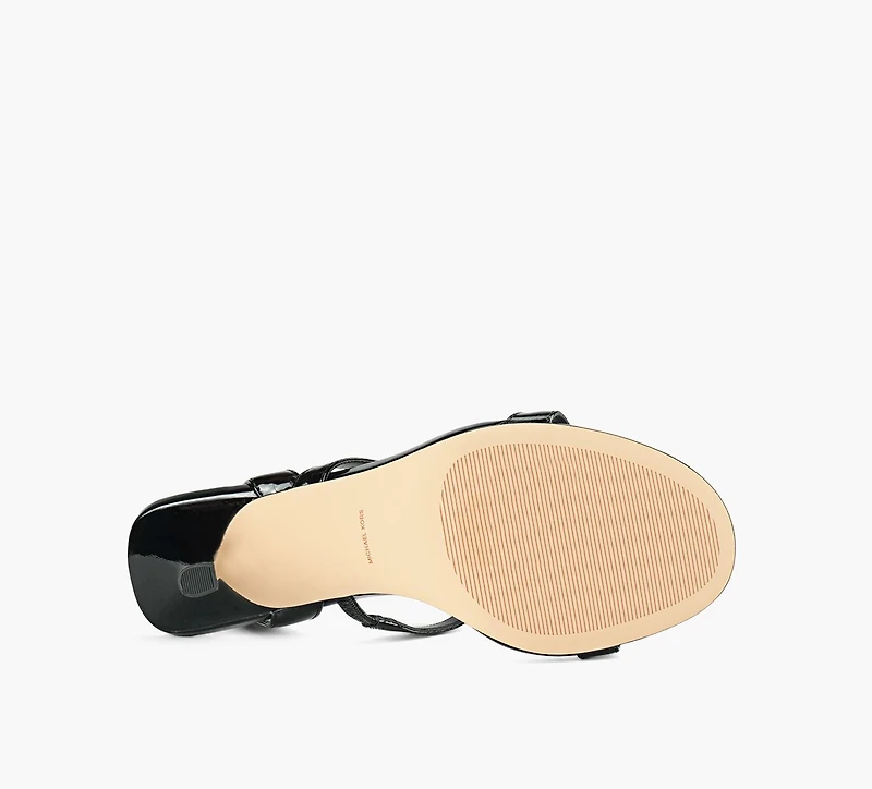 MICHAEL KORS | SANDALE MI-HAUTE NARA NOIR FEMMES