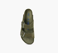 BIRKENSTOCK | ARIZONA SEMELLE SOUPLE VERT HOMMES