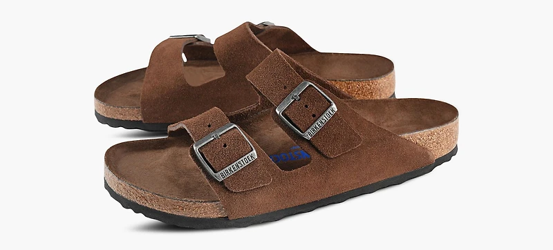 BIRKENSTOCK | ARIZONA SEMELLE SOUPLE BRUN HOMMES