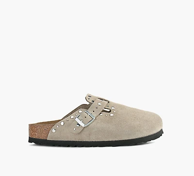 BIRKENSTOCK | BOSTON À RIVETS TAUPE FEMMES