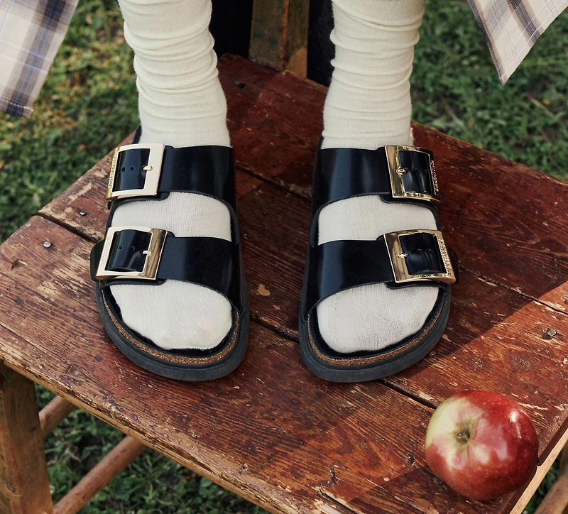 BIRKENSTOCK | ARIZONA BOUCLE CARRÉE NOIR FEMMES
