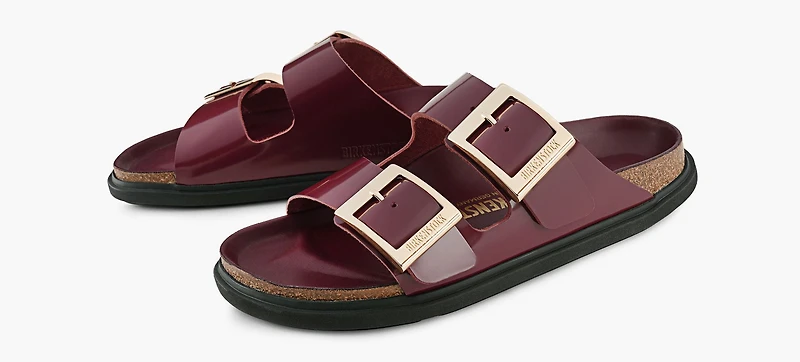 BIRKENSTOCK | ARIZONA BOUCLE CARRÉE BOURGOGNE FEMMES