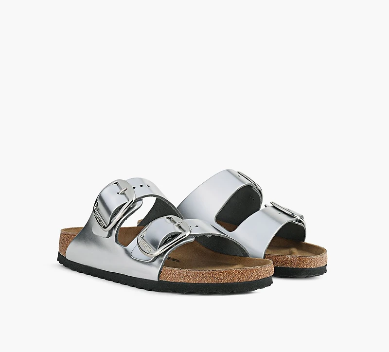 BIRKENSTOCK | ARIZONA GROSSE BOUCLE ARGENT FEMMES