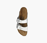 BIRKENSTOCK | ARIZONA GROSSE BOUCLE ARGENT FEMMES