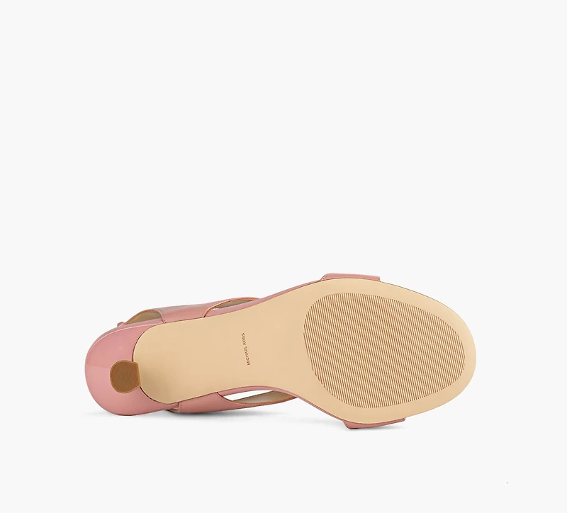 MICHAEL KORS | SANDALE MI-HAUTE CHÉRIE ROSE PALE FEMMES