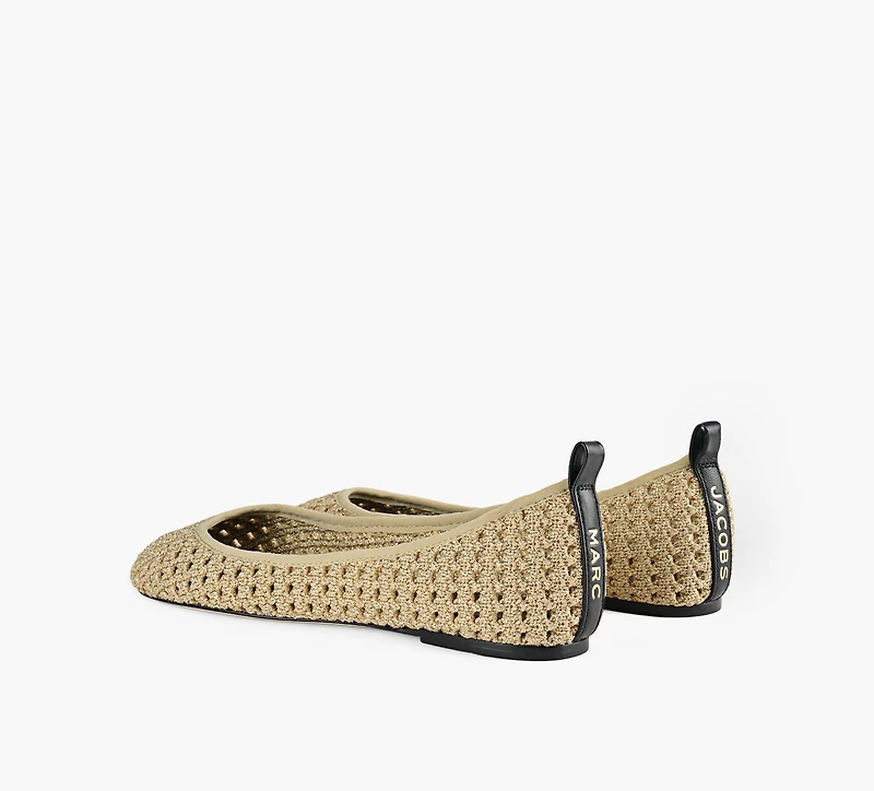 MARC JACOBS | BALLERINE THE LOGO RIBBON BEIGE FEMMES