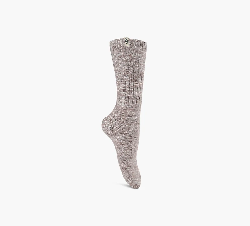 UGG | CHAUSSETTES MI-MOLLET AMPLE EN TRICOT CÔTELÉ | BRUN | FEMMES