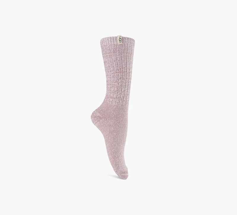 UGG | CHAUSSETTES MI-MOLLET AMPLE EN TRICOT CÔTELÉ | ROSE PALE | FEMMES