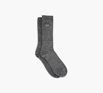 UGG | CHAUSSETTES MI-MOLLET CÔTELÉES TREY | NOIR | HOMMES