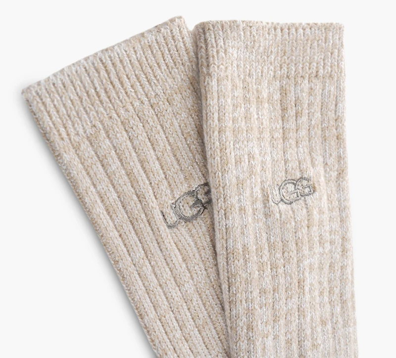UGG | CHAUSSETTES MI-MOLLET CÔTELÉES TREY | BEIGE | HOMMES