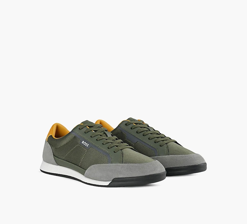 BOSS | BASKET À PROFIL BAS NITAN KHAKI HOMMES