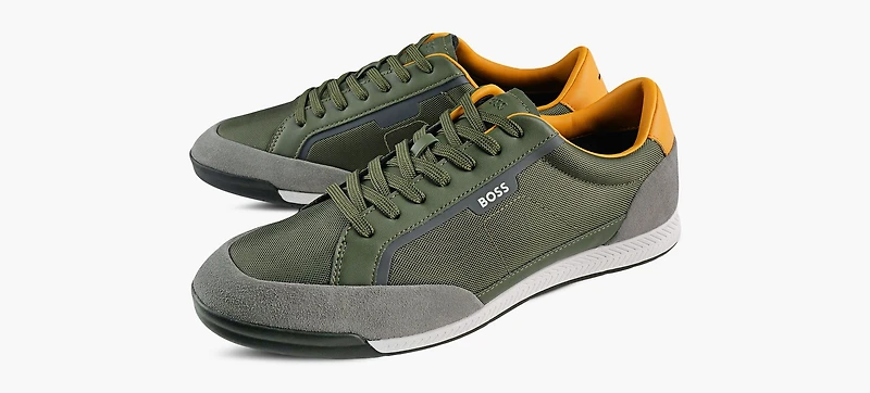 BOSS | BASKET À PROFIL BAS NITAN KHAKI HOMMES
