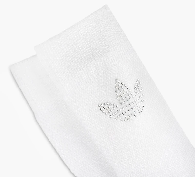 ADIDAS | CHAUSSETTES MI-MOLLET TRÈFLE ÉTINCELANT 1 PAIRE BLANC FEMMES