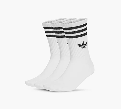 ADIDAS | CHAUSSETTES MI-MOLLET 3 BANDES PAIRES BLANC UNISEXE