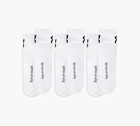 ON | CHAUSSETTES MI-HAUTES À LOGO (3 PAIRES) BLANC UNISEXE