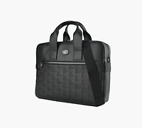 LACOSTE | SAC POUR ORDINATEUR PORTABLE EN CUIR MONOGRAM | NOIR | HOMMES
