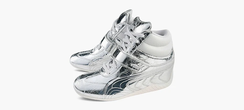 PUMA | BASKET COMPENSÉE SPEEDCAT LUSTRE ARGENT FEMMES