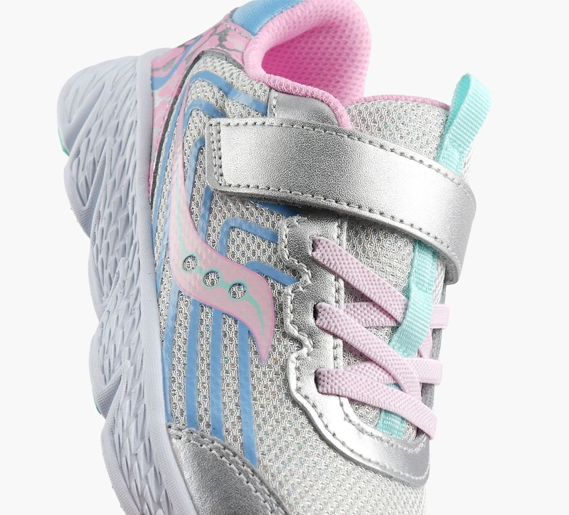 SAUCONY | BASKET WIND 3.0 A/C ARGENT GRAND ENFANT FILLE