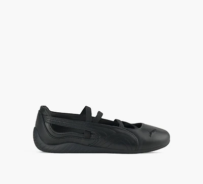 PUMA | BALLERINE SPEEDCAT CUIR NOIR GRAND ENFANT FILLE