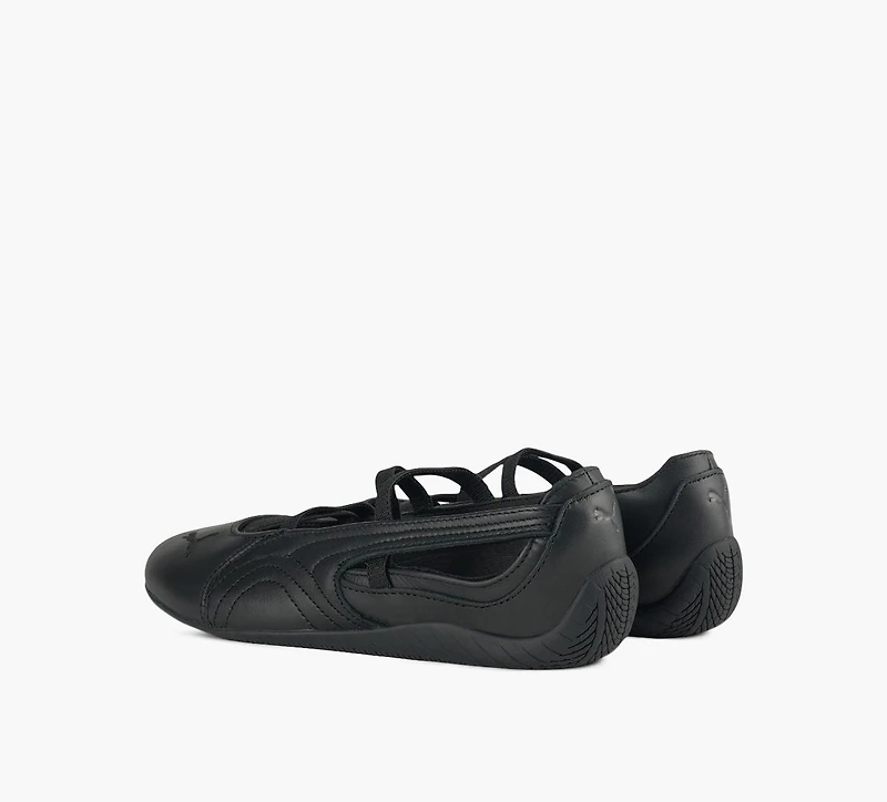 PUMA | BALLERINE SPEEDCAT CUIR NOIR GRAND ENFANT FILLE