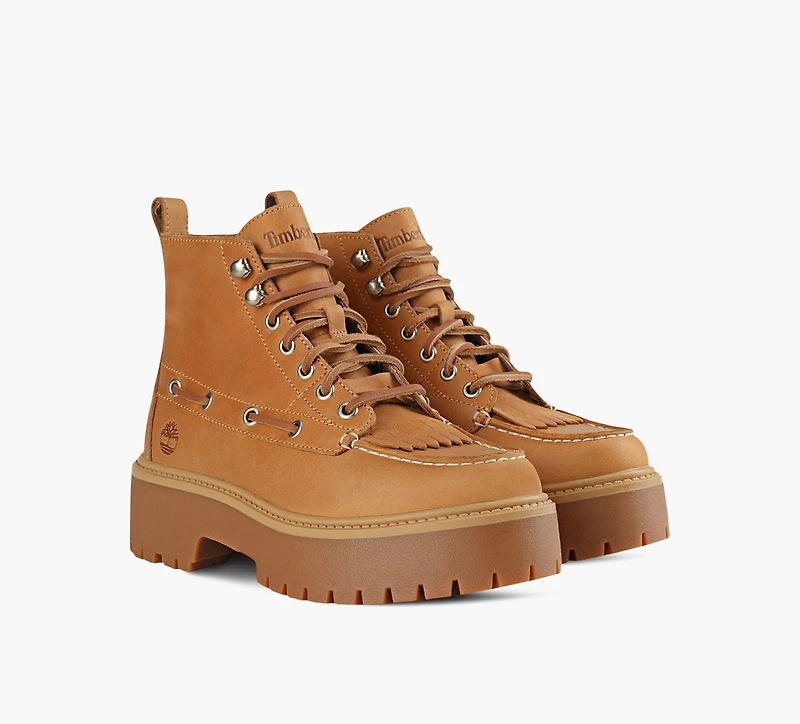 TIMBERLAND | BOTTE PLATEFORME STONE STREET KILTIE TAN FEMMES