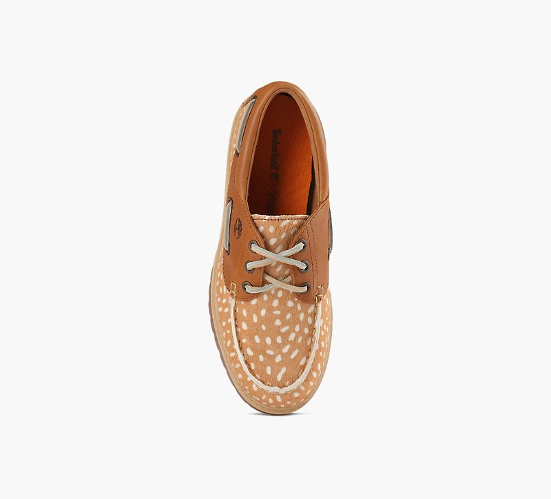 TIMBERLAND | CHAUSSURE BATEAU STONE STREET IMPRIMÉ CERF TAN FEMMES