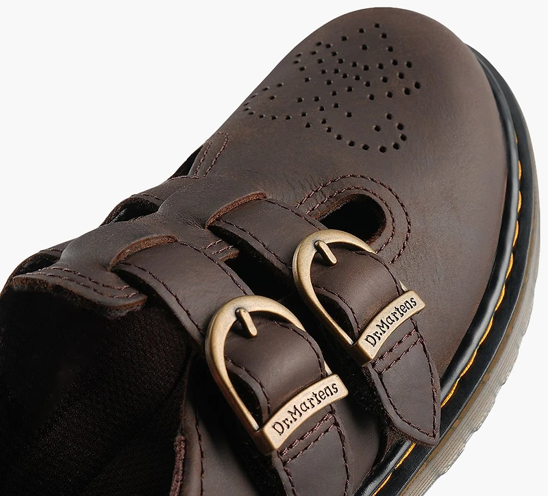 DR. MARTENS | MARY JANE 8065 SOFTY BRUN GRAND ENFANT FILLE