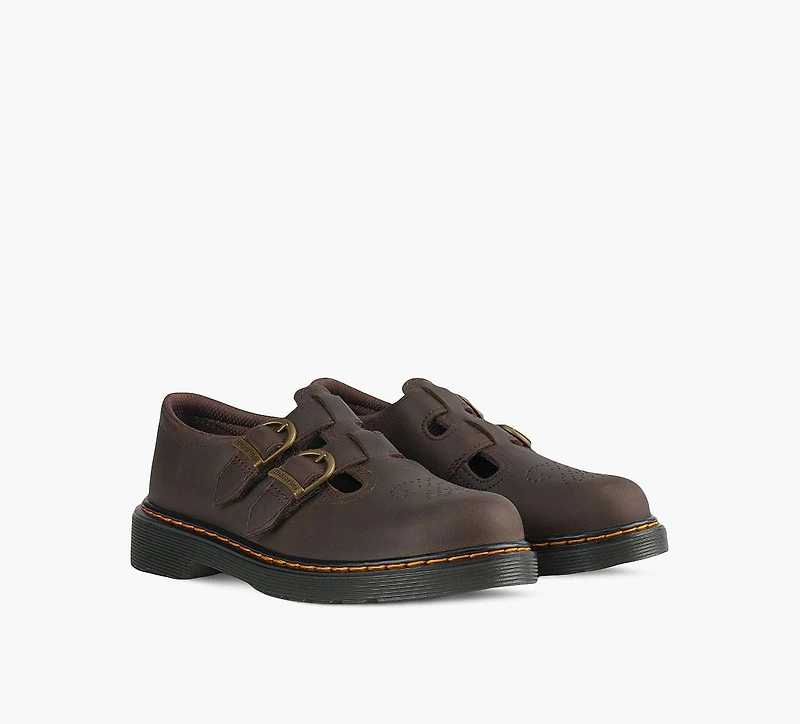 DR. MARTENS | MARY JANE 8065 SOFTY BRUN GRAND ENFANT FILLE