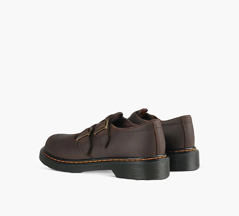 DR. MARTENS | MARY JANE 8065 SOFTY BRUN GRAND ENFANT FILLE