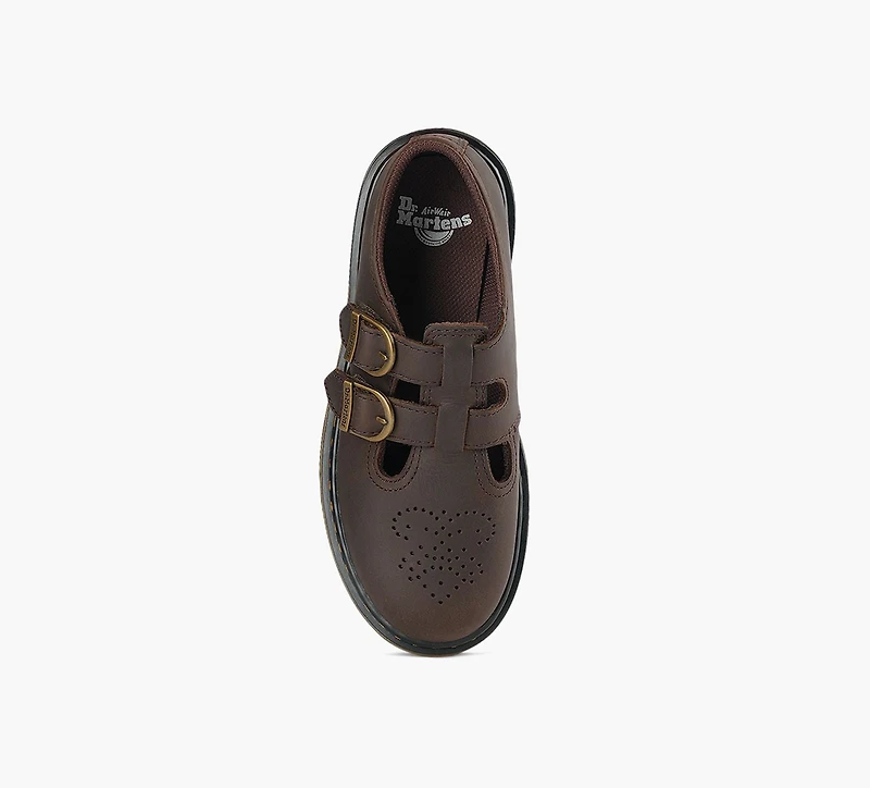 DR. MARTENS | MARY JANE 8065 SOFTY BRUN GRAND ENFANT FILLE