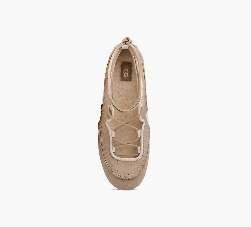 UGG | BASKET BALLERINE QUILL BEIGE FEMMES
