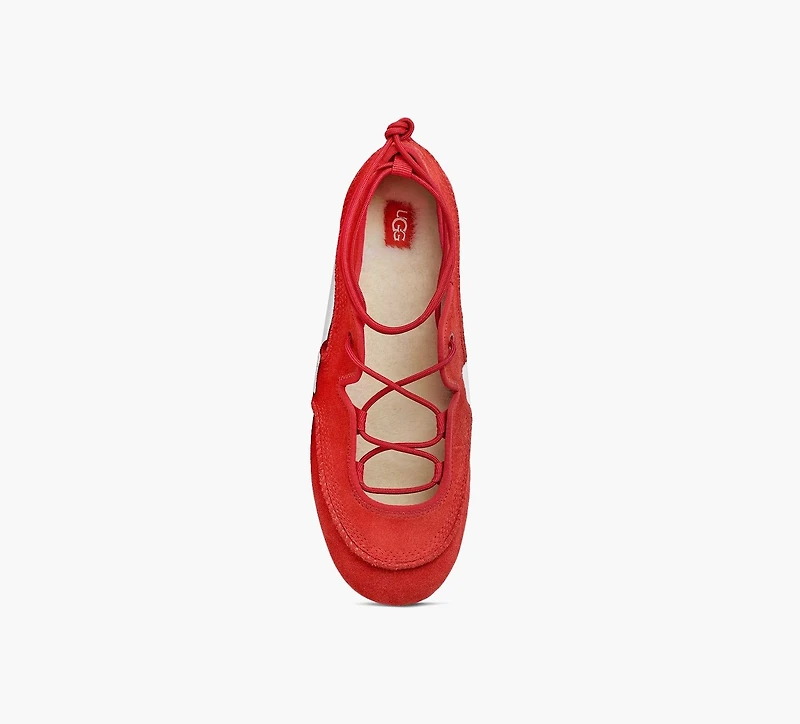 UGG | BASKETS BALLERINES QUILL ROUGE FEMMES
