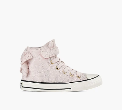 CONVERSE | CHUCK TAYLOR ALL STAR BOUCLES ET DENTELLE ROSE PALE GRAND ENFANT FILLE