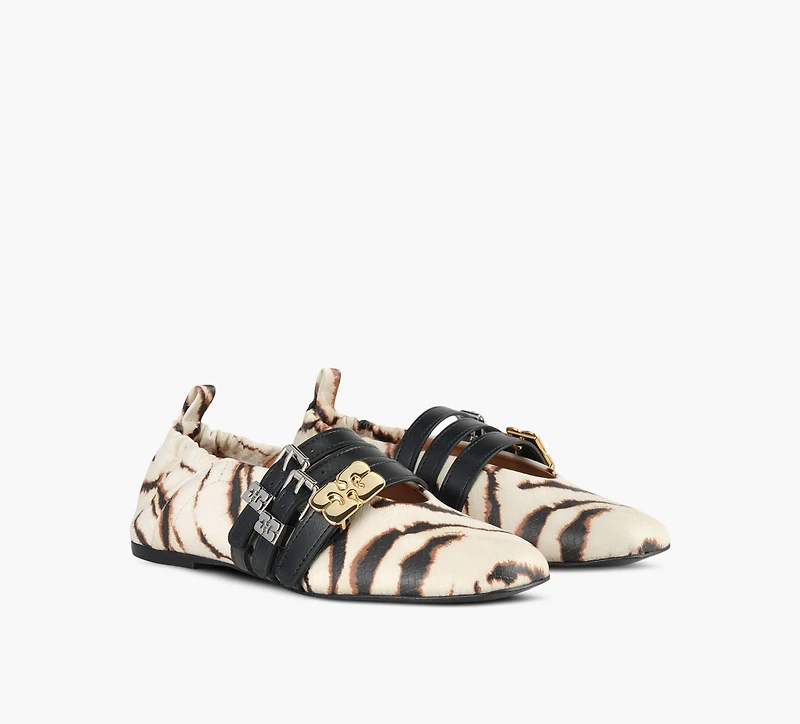 GANNI | BALLERINE SUE TRIPLE NOIR FEMMES