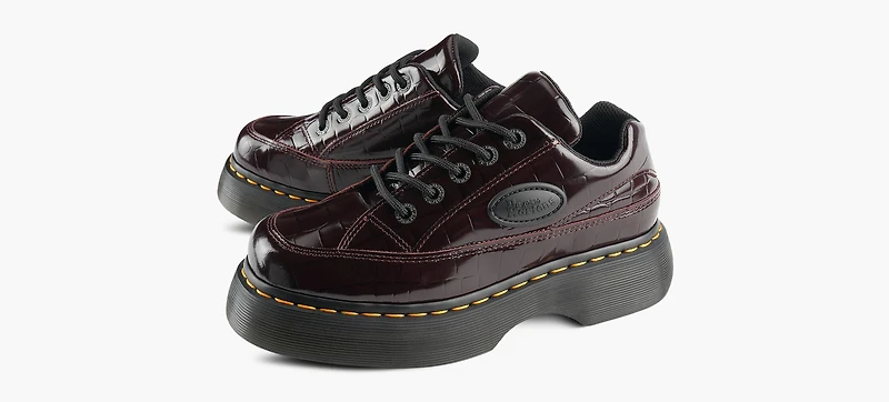 DR. MARTENS | BUZZ 5 OEILLETS BOURGOGNE FEMMES