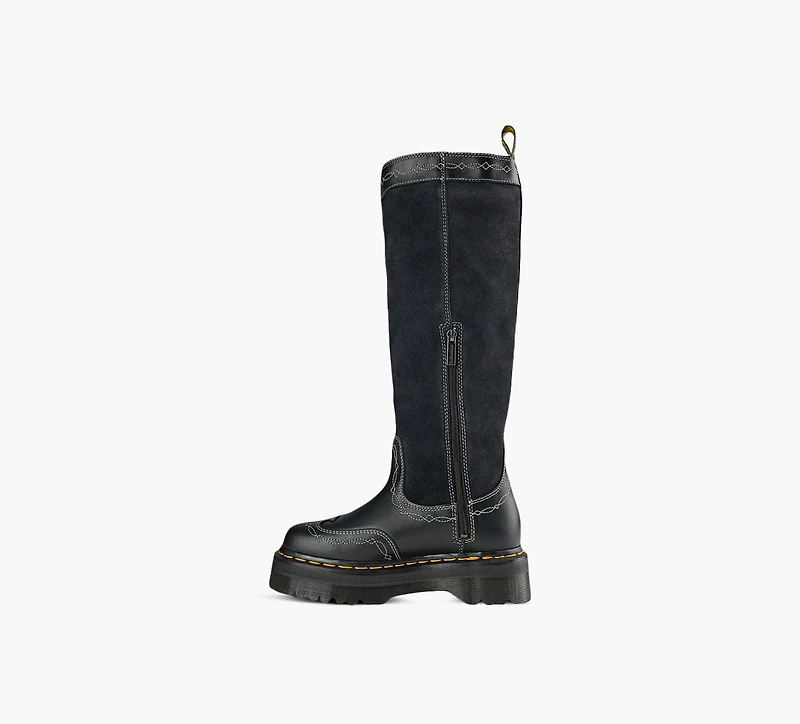 DR. MARTENS | BOTTE HAUTES FRINGE NOIR FEMMES