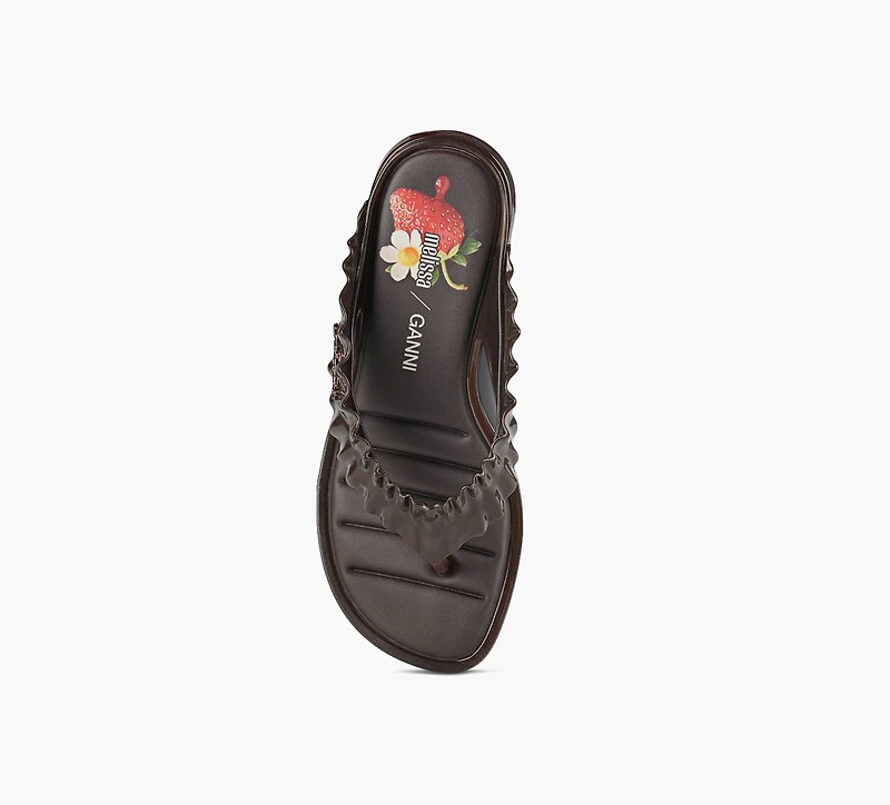 MELISSA | + GANNI  THONG MINI TALON BRUN FEMMES