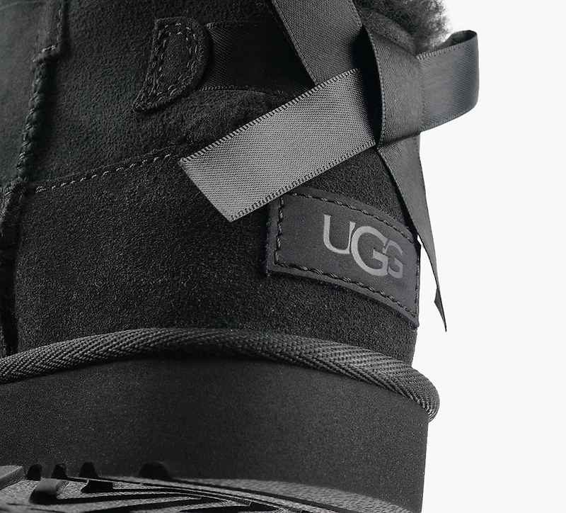 UGG | ULTRA MINI BAILEY BOW NOIR FEMMES