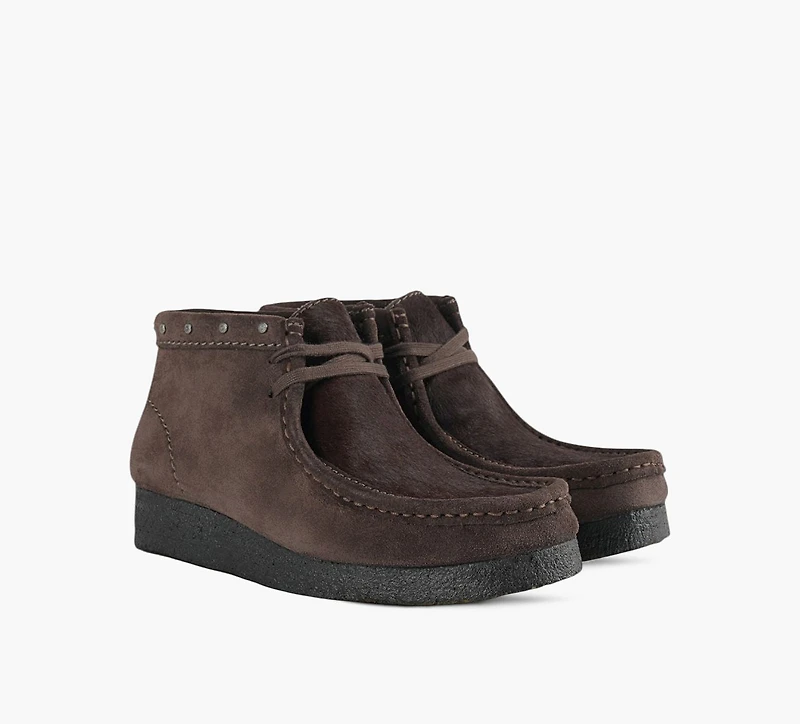 CLARKS ORIGINALS | BOTTE WALLABEE BRUN FEMMES