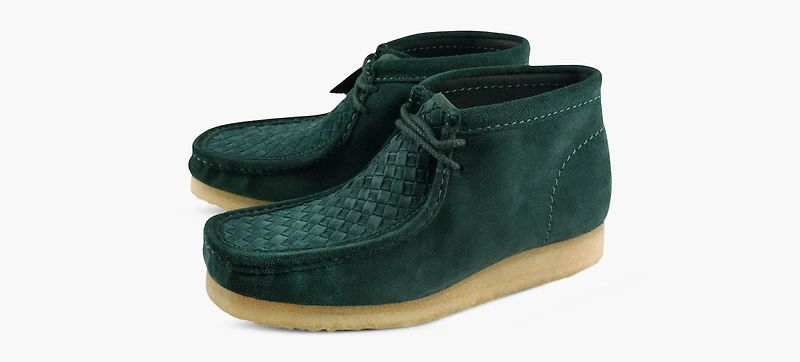 CLARKS ORIGINALS | BOTTE WALLABEE VERT HOMMES